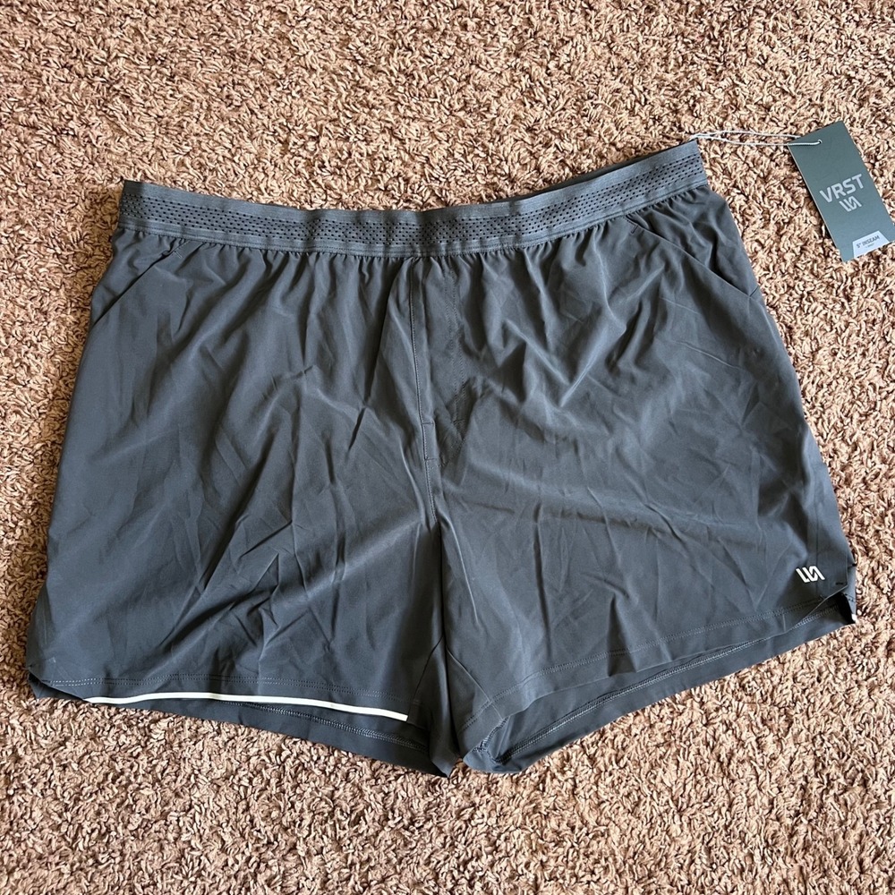 VRST Mens Velocity Run Shorts 5" Inseam Gray Size XL MAX100420 NWT - Picture 3 of 13